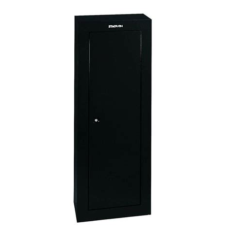 stack on gcb 908 8 gun steel security cabinet black|long gun locking cabinet.